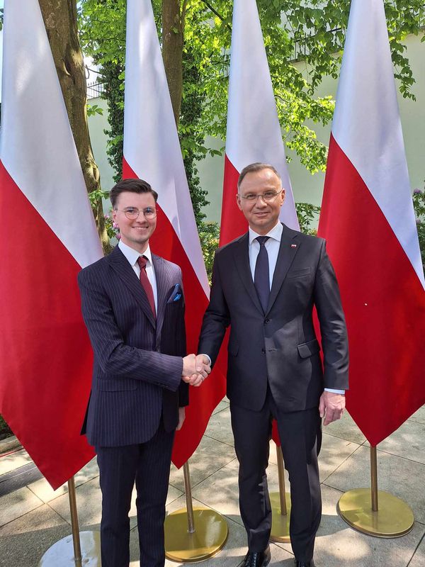 Koźmiński radny na spotkaniu z Prezydentem RP